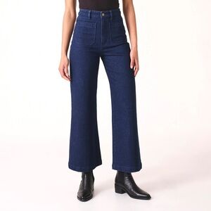 BNWT Rollas Birkin Blue ankle sailor jeans